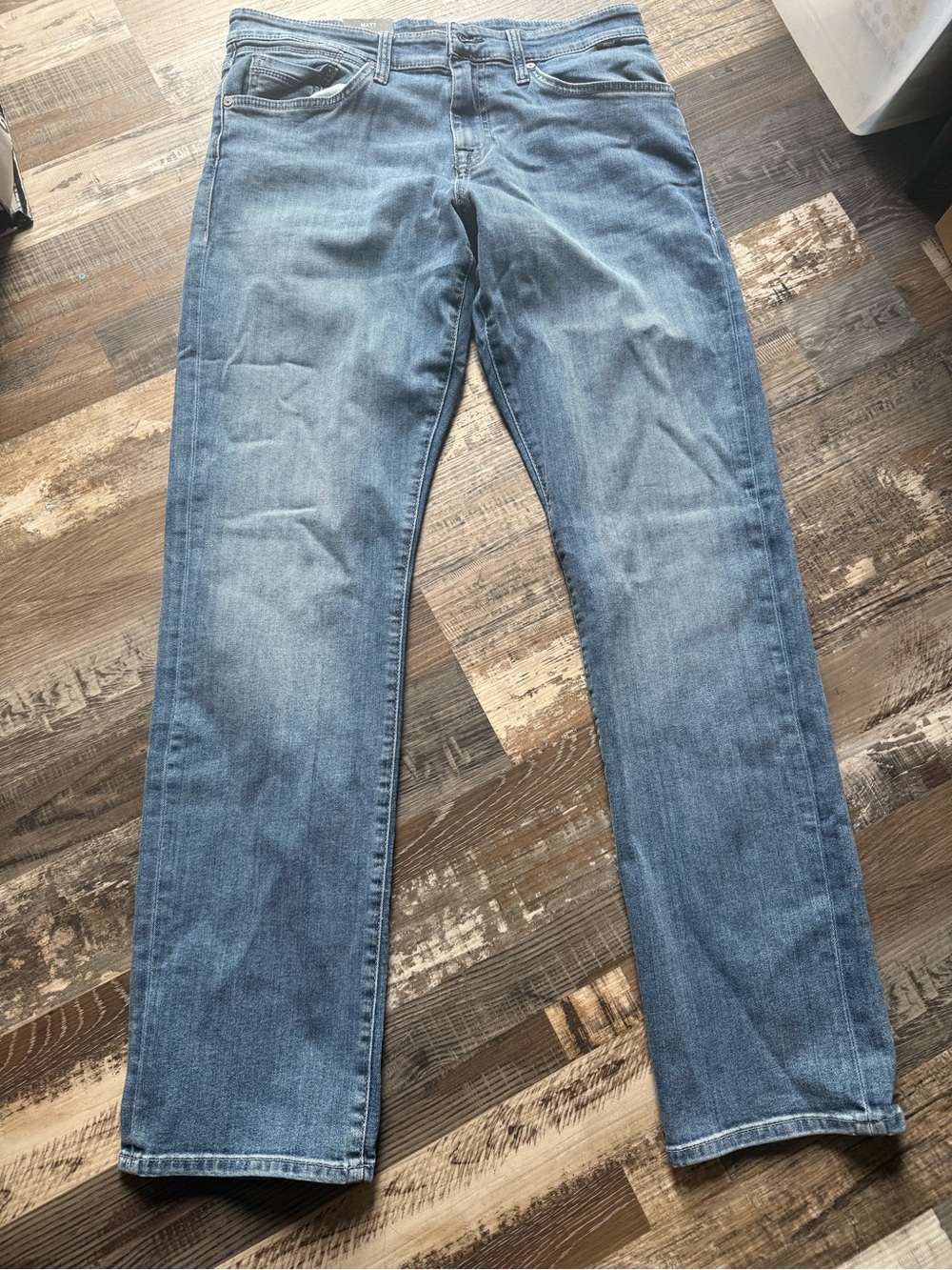 Mavi Men's Light Blue Straight-Leg Jeans